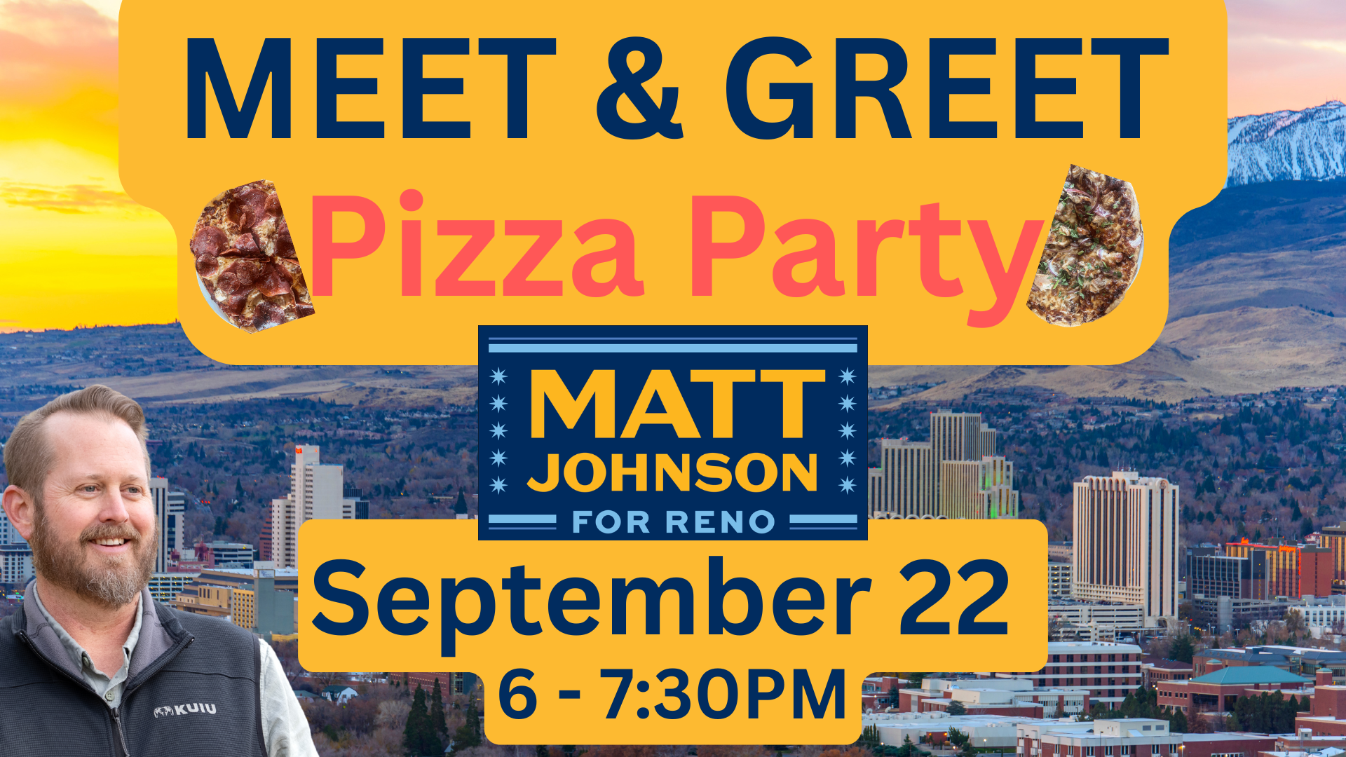 Photo for Matt Johnson for Reno City Council Meet & Greet Pizza Party