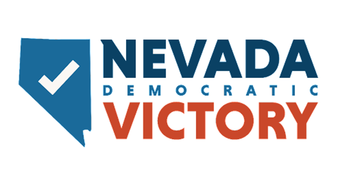 Logotipo de victoria demócrata de Nevada