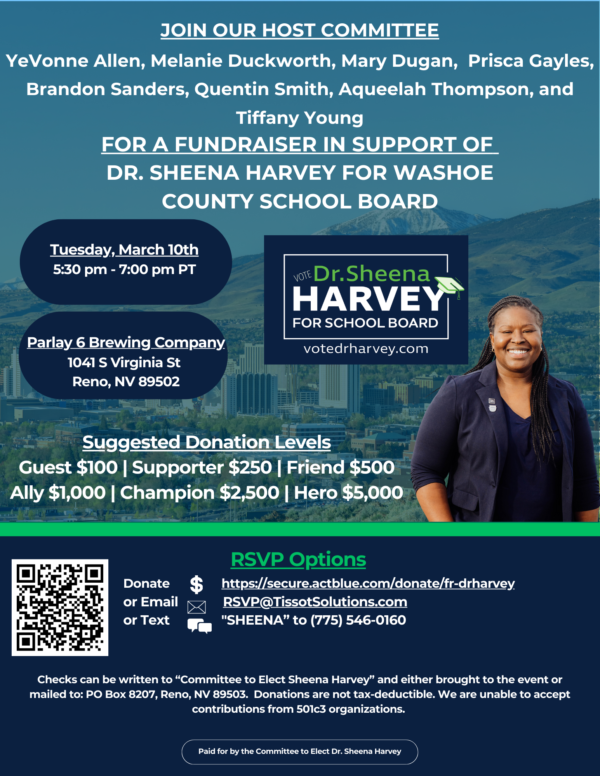 Sheena Harvey Fundraiser Flyer