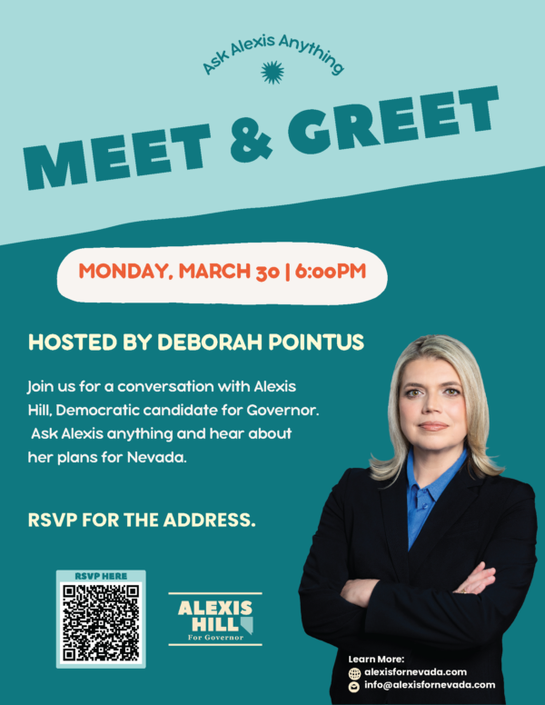 Alexis Hill Meet and Greet 3/30