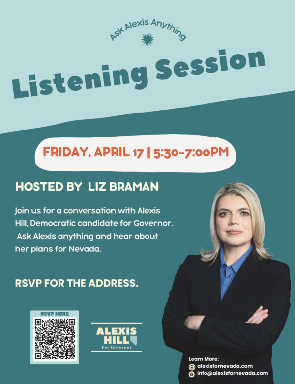 Alexis Hill Meet and Greet Flyer