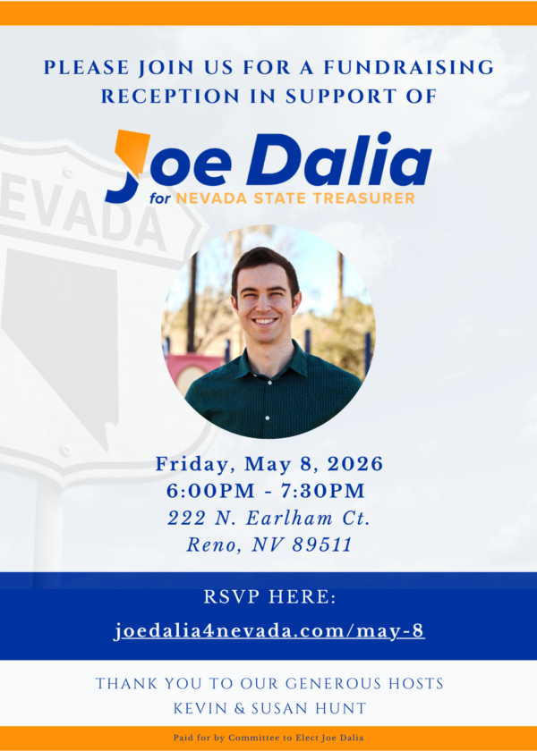 Joe Dalia Reception Flyer 5/8/26